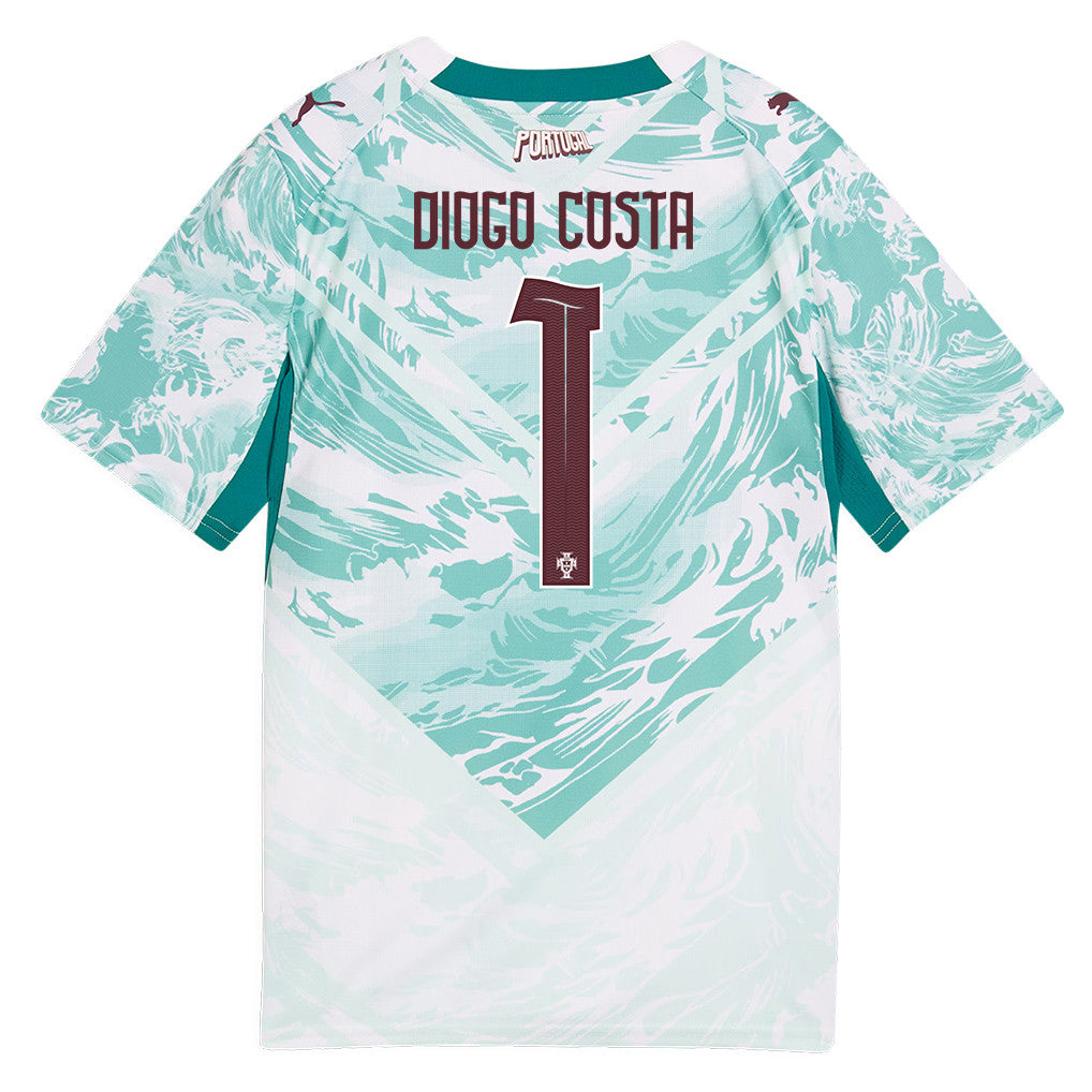 Diogo Costa 1 Youth Portugal National Team 2026 Away Jersey - White