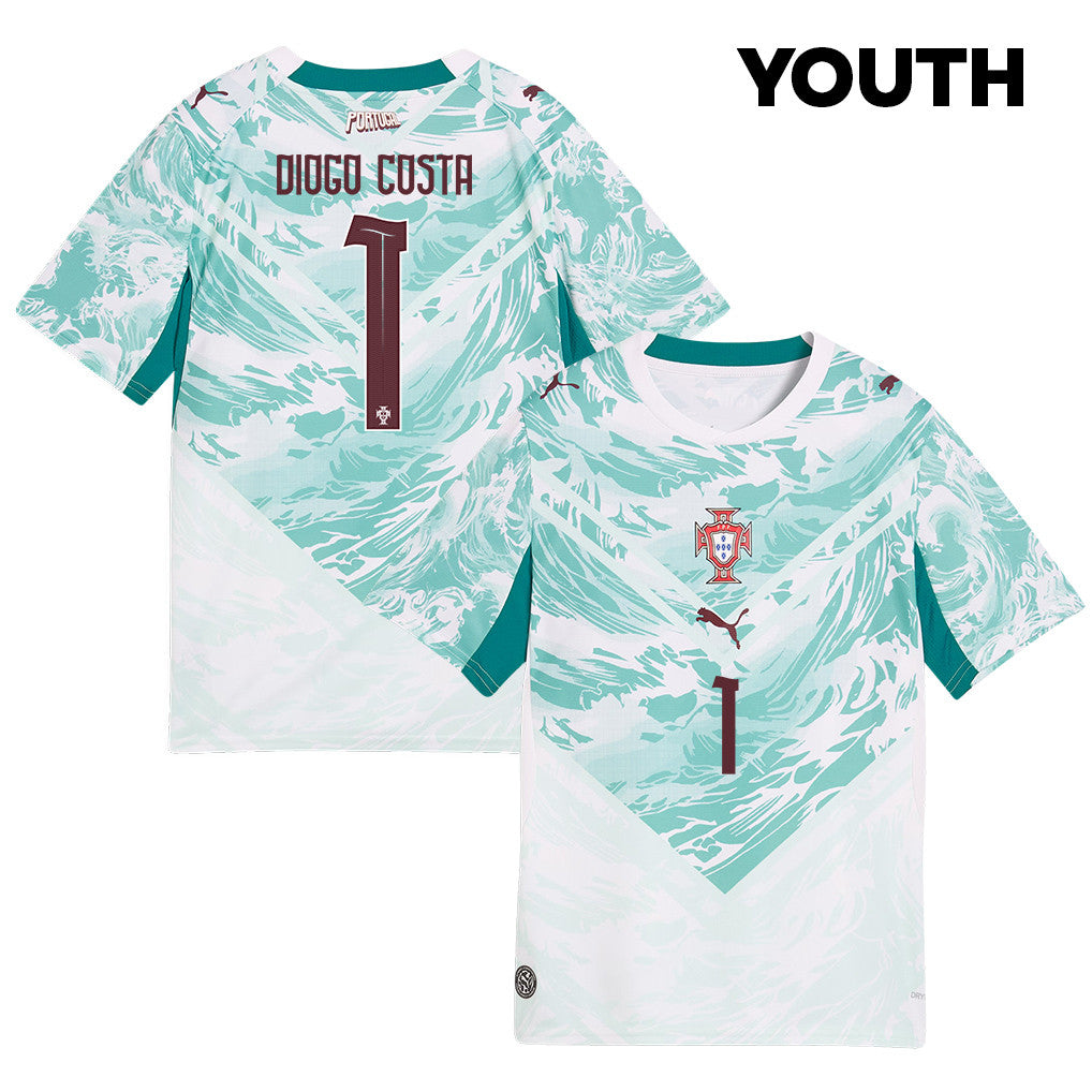Diogo Costa 1 Youth Portugal National Team 2026 Away Jersey - White