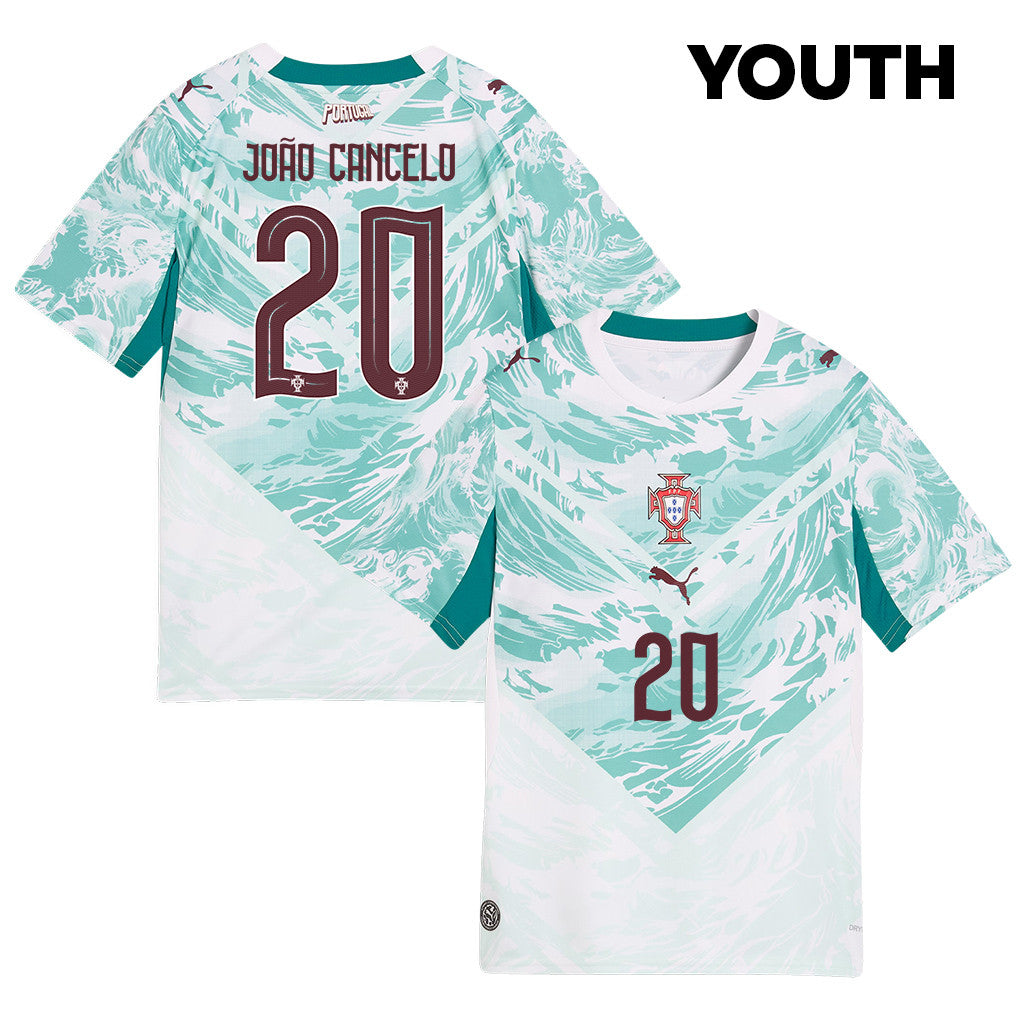 João Cancelo 20 Youth Portugal National Team 2026 Away Jersey - White