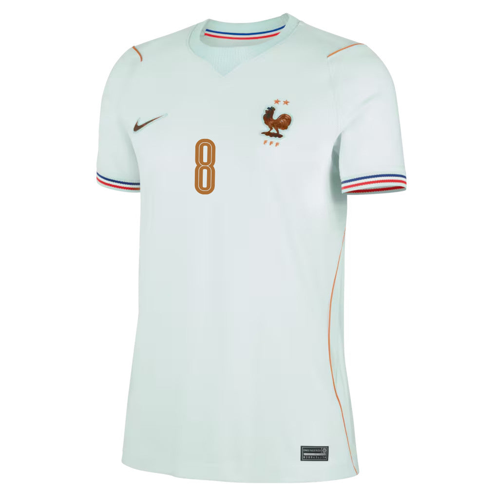 Aurélien Tchouaméni 8 France National Team 2026 Women's Away Jersey - Green