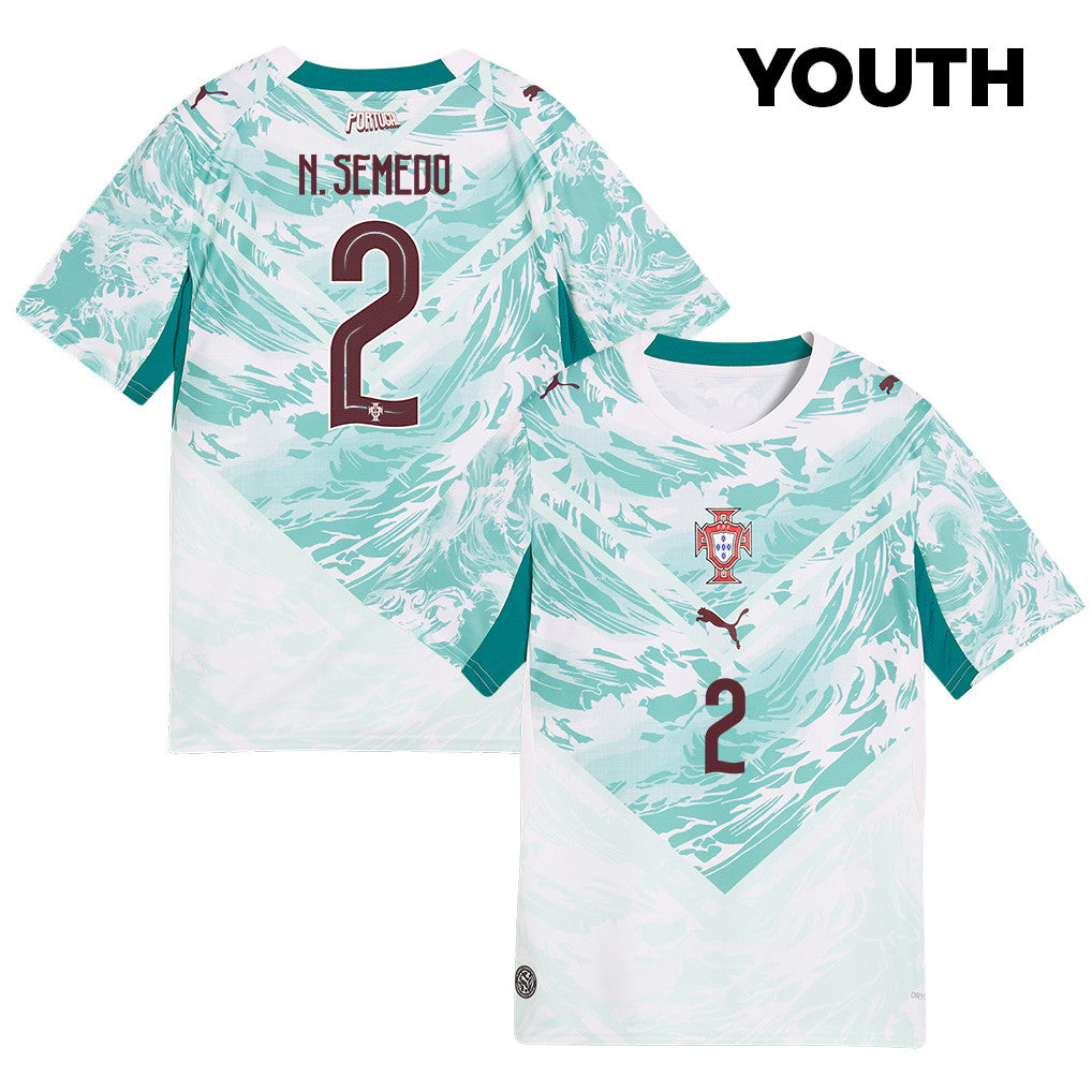 Nélson Semedo 2 Youth Portugal National Team 2026 Away Jersey - White