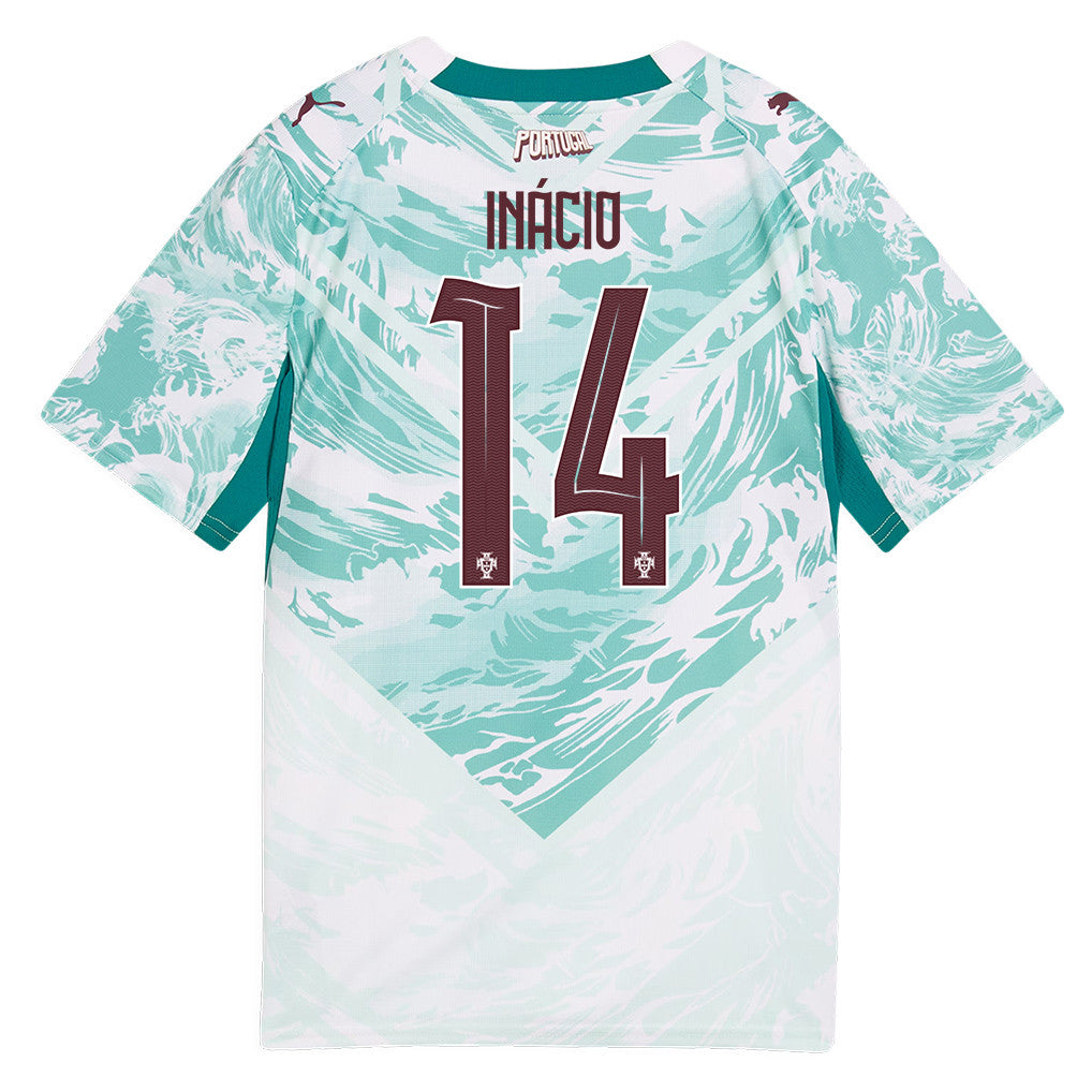 Gonçalo Inácio 14 Youth Portugal National Team 2026 Away Jersey - White