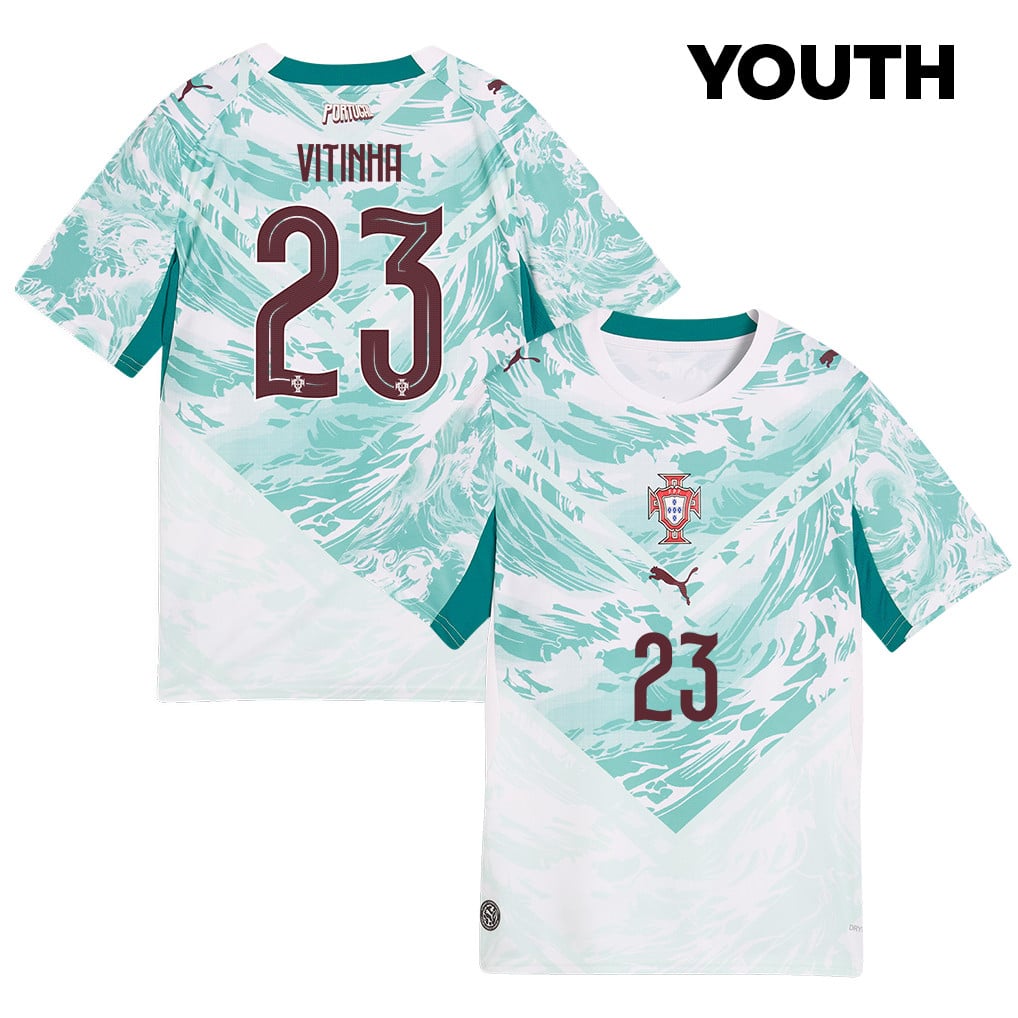 Vitinha 23 Youth Portugal National Team 2026 Away Jersey - White