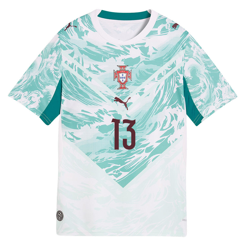 Renato Veiga 13 Youth Portugal National Team 2026 Away Jersey - White