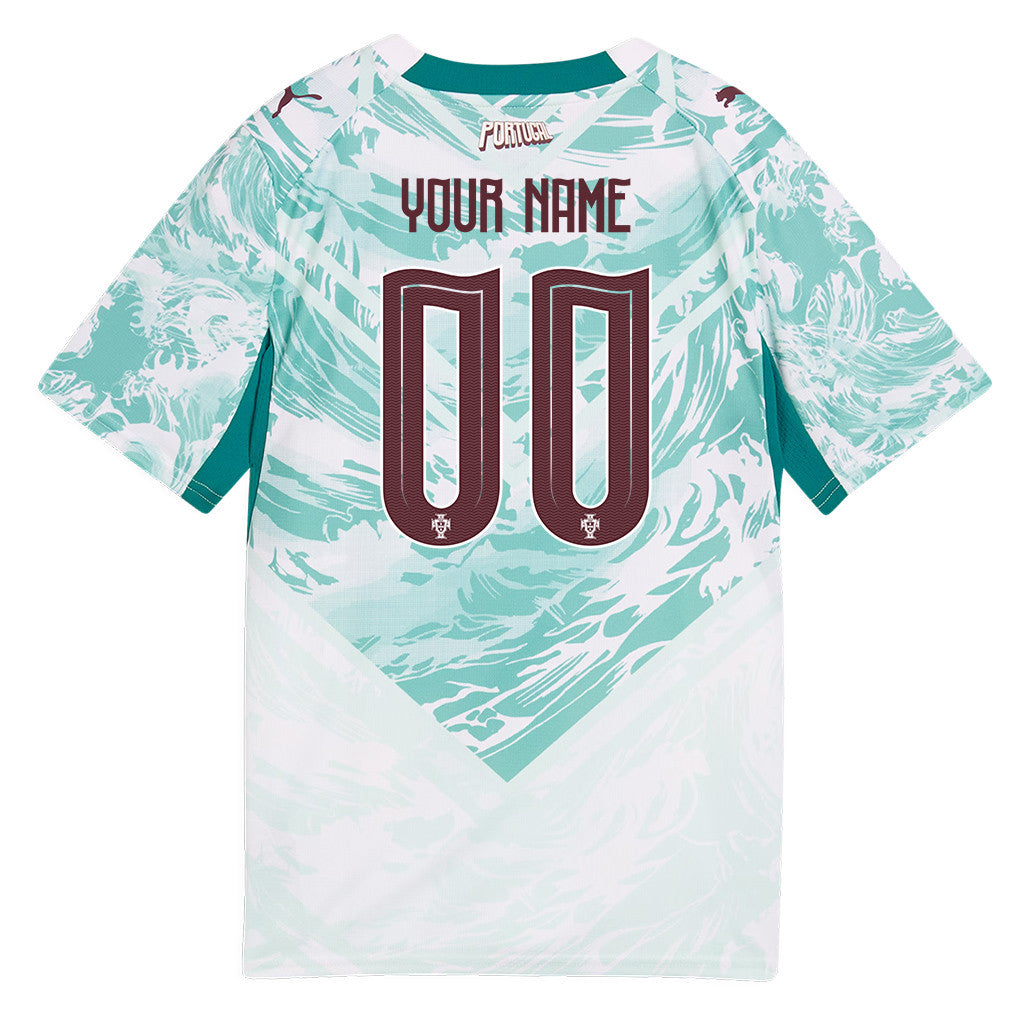 Portugal National Team 2026 Youth Away Jersey - Personalized - White