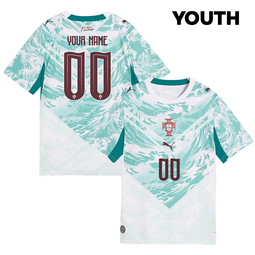 Portugal National Team 2026 Youth Away Jersey - Personalized - White