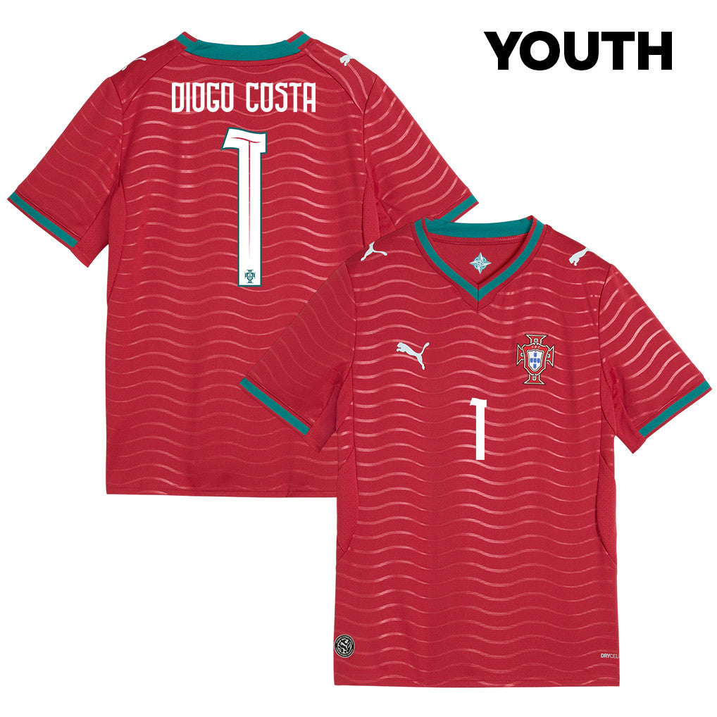 Diogo Costa 1 Youth Portugal National Team 2026 Home Jersey - Red