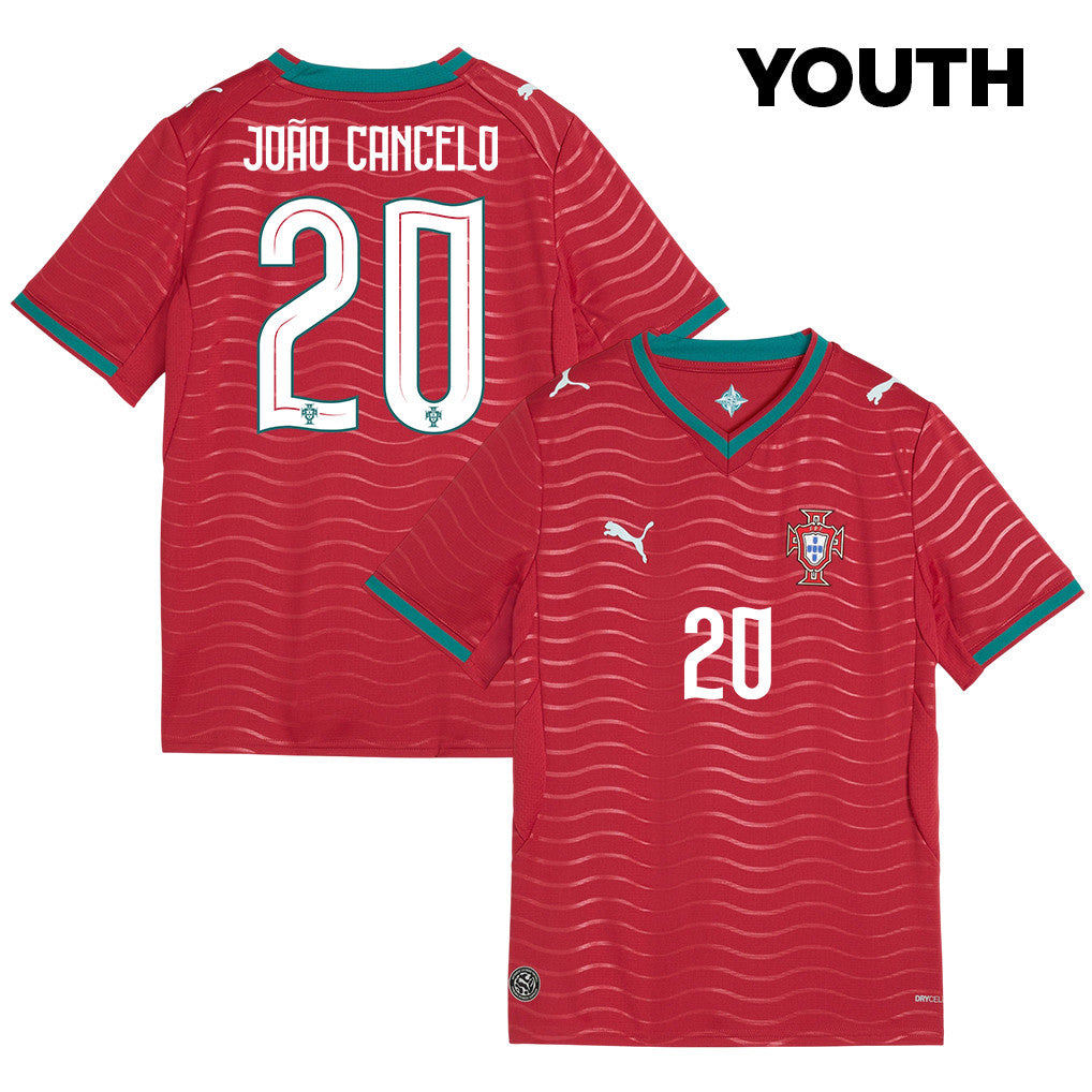 João Cancelo 20 Youth Portugal National Team 2026 Home Jersey - Red