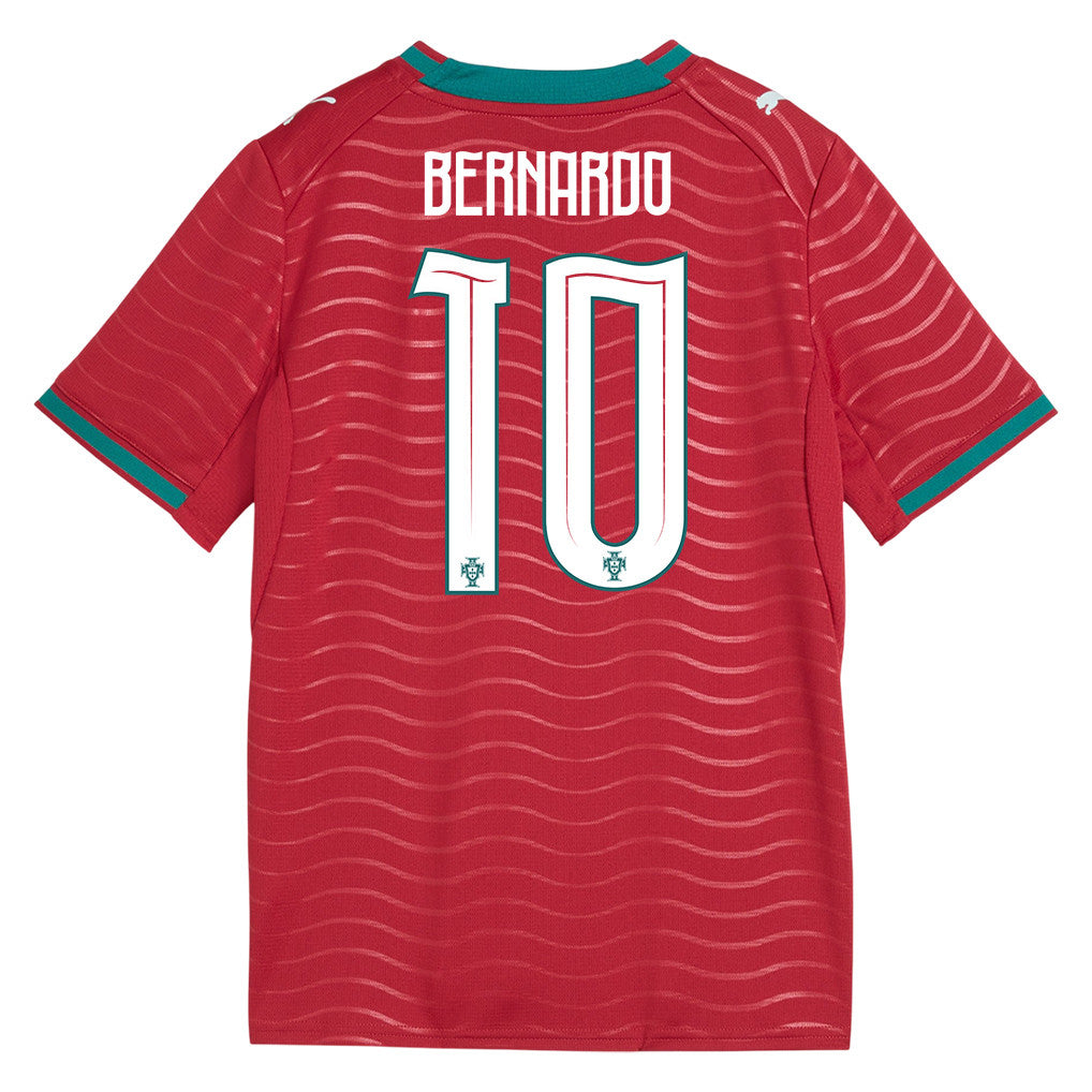 Bernardo Silva 10 Youth Portugal National Team 2026 Home Jersey - Red