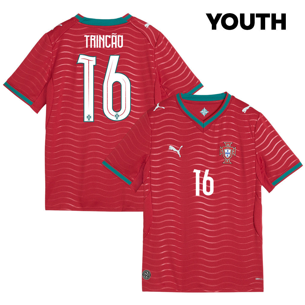 Francisco Trincão 16 Youth Portugal National Team 2026 Home Jersey - Red