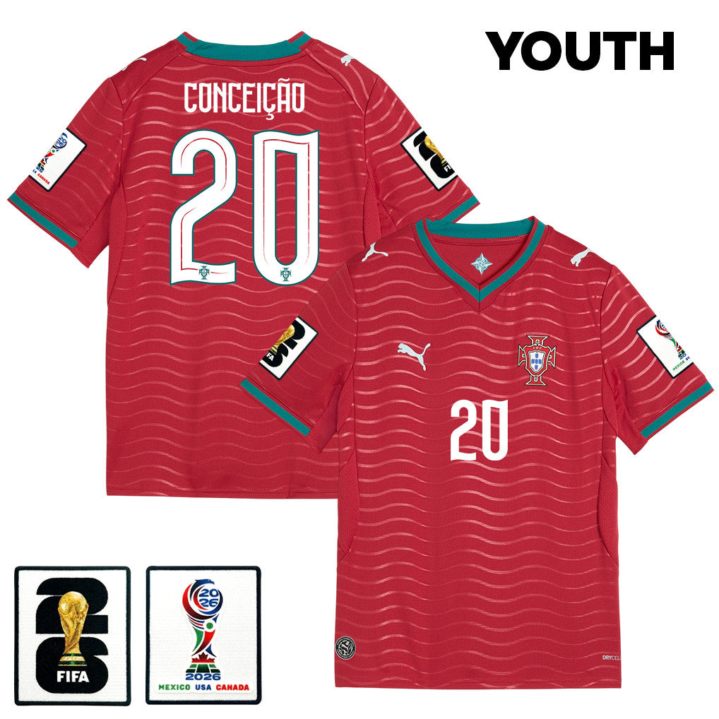 Francisco Conceição 20 Youth Portugal National Team 2026 Home Jersey - Red