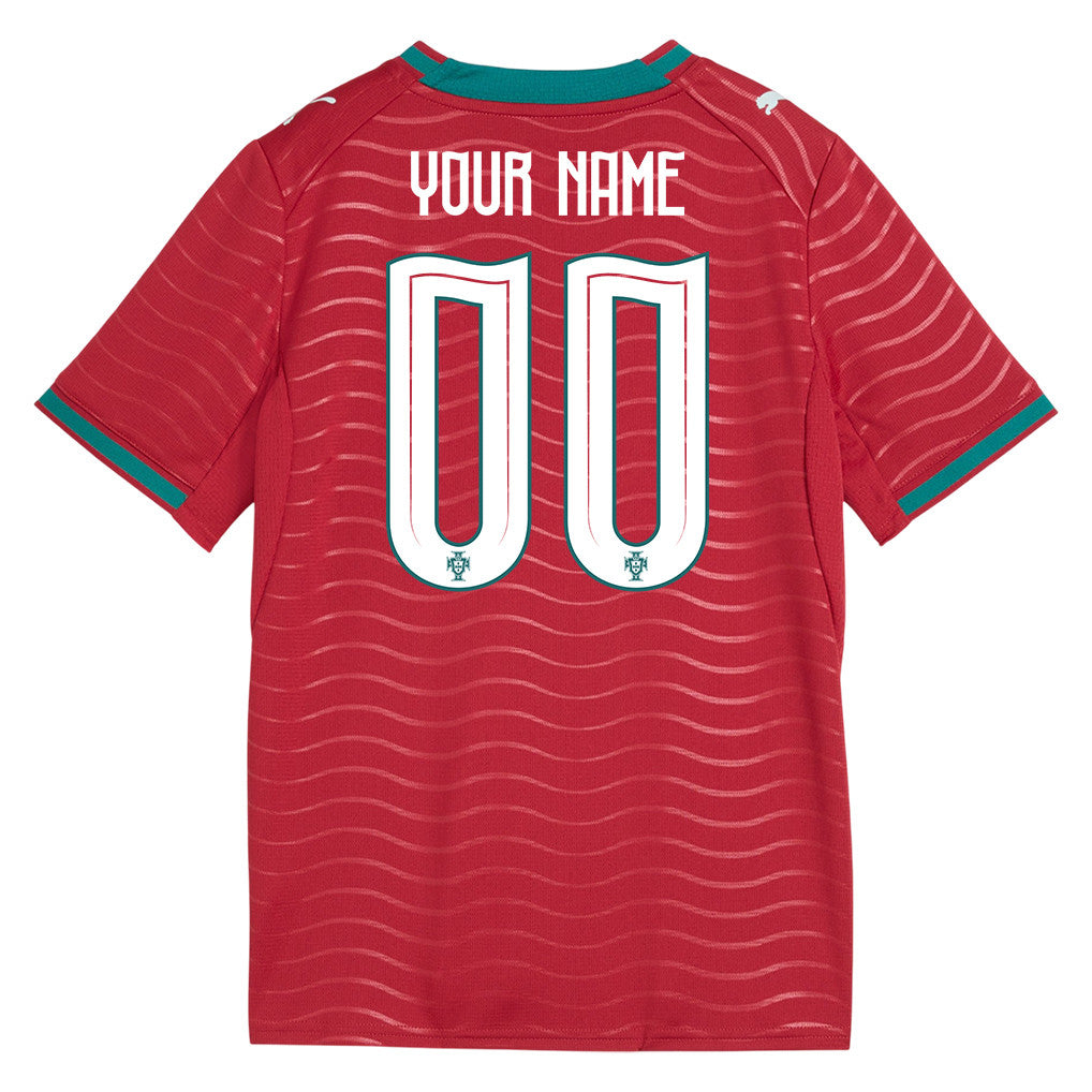 Portugal National Team 2026 Youth Home Jersey - Personalized - Red