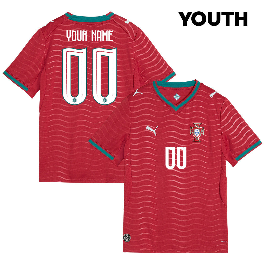 Portugal National Team 2026 Youth Home Jersey - Personalized - Red