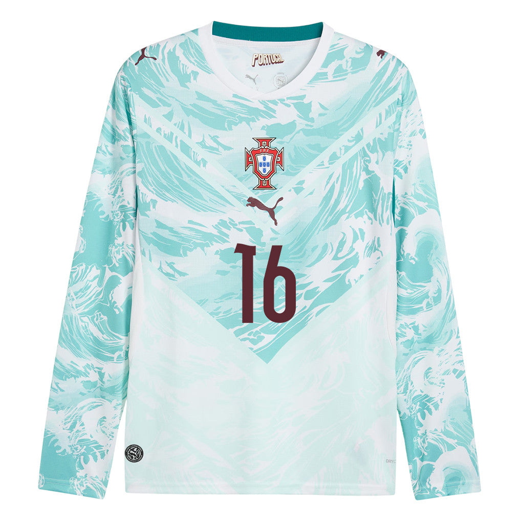 Francisco Trincão 16 Portugal National Team 2026 Away Long Sleeve Jersey - White