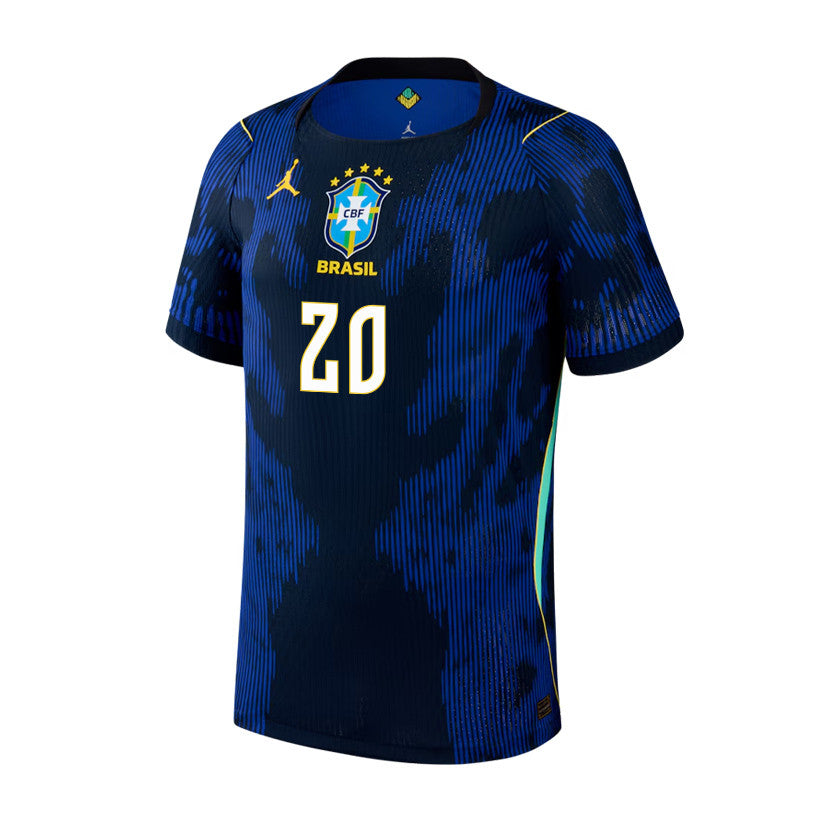 Estêvão 20 Brazil National Team 2026 x World Cup Patch Away Jersey - Blue, Men