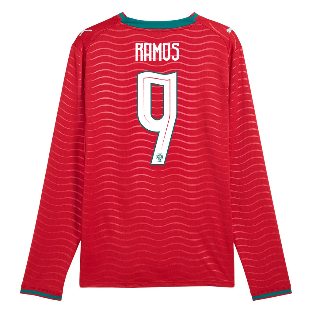 Gonçalo Ramos 9 Portugal National Team 2026 Home Long Sleeve Jersey - Red