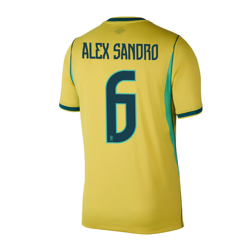 Alex Sandro 6 Brazil National Team 2026 Home Jersey - Yellow, Men