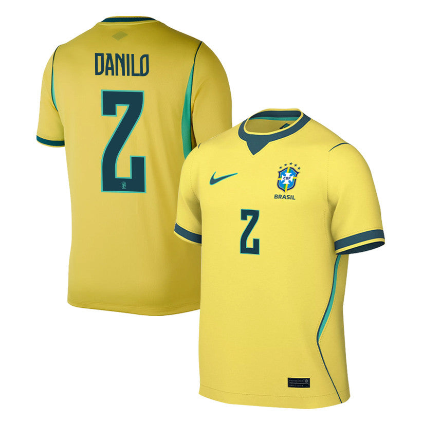 Danilo 2 Brazil National Team 2026 Home Jersey - Yellow, Men