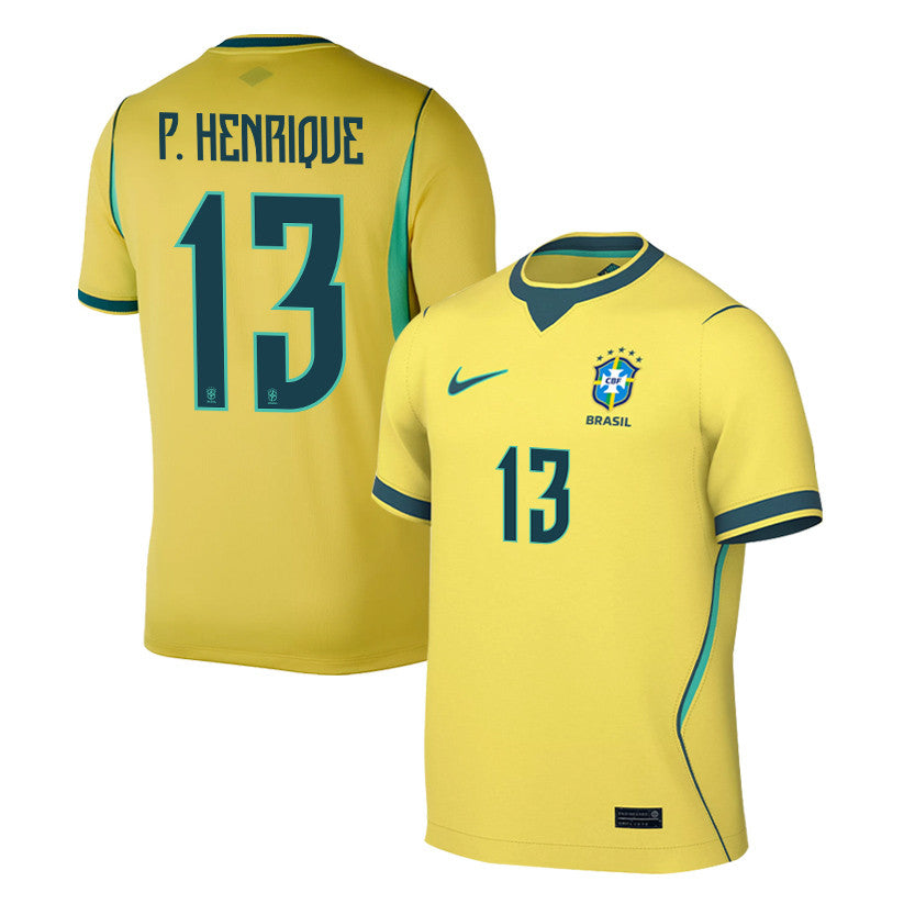 Paulo Henrique 13 Brazil National Team 2026 Home Jersey - Yellow, Men