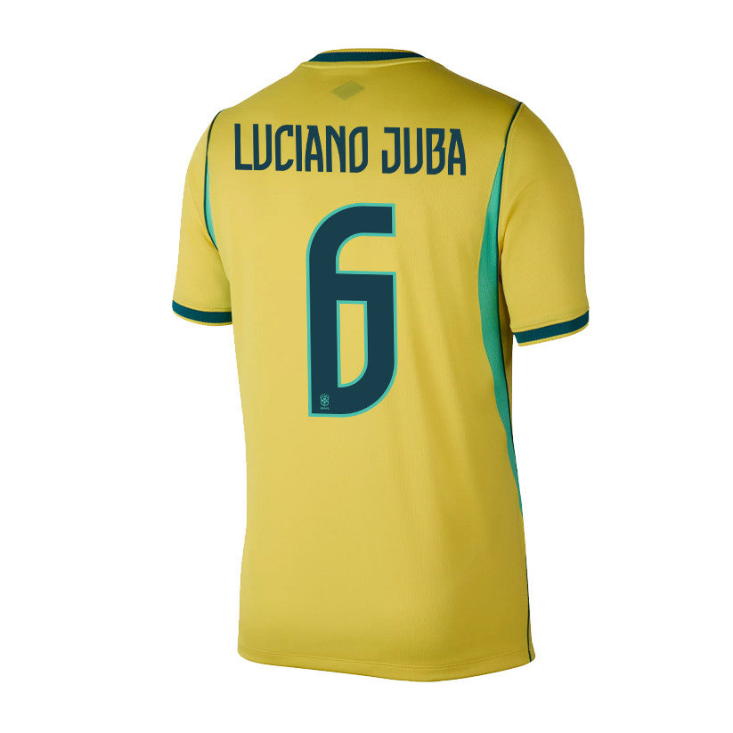 Luciano Juba 6 Brazil National Team 2026 Home Jersey - Yellow, Men