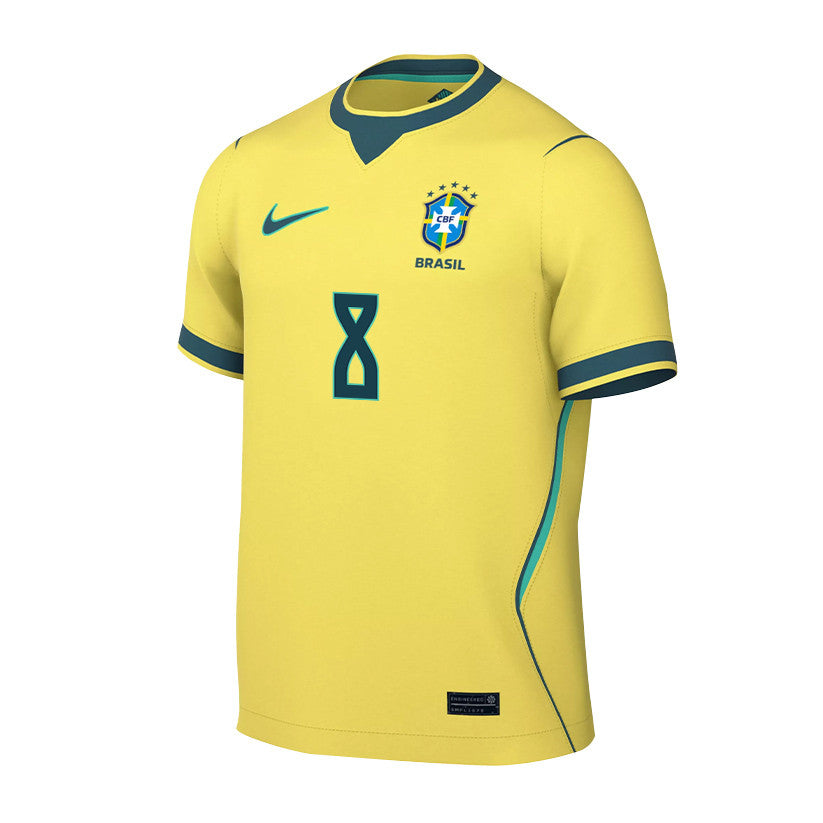 Bruno Guimarães 8 Brazil National Team 2026 Home Jersey - Yellow, Men