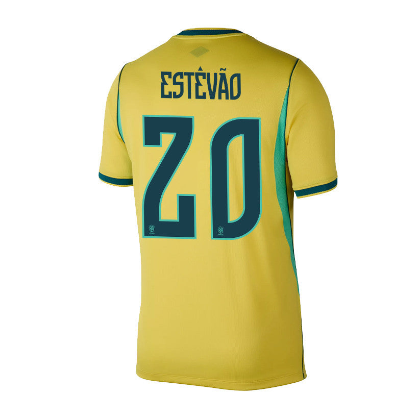 Estêvão 20 Brazil National Team 2026 Home Jersey - Yellow, Men