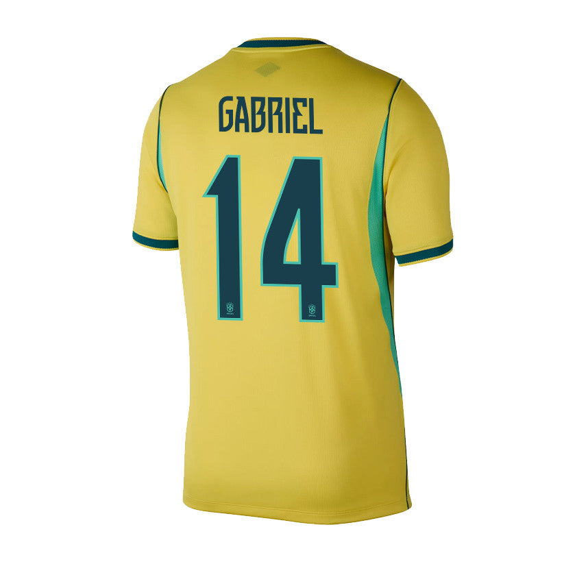 Gabriel Magalhães 14 Brazil National Team 2026 Home Jersey - Yellow, Men