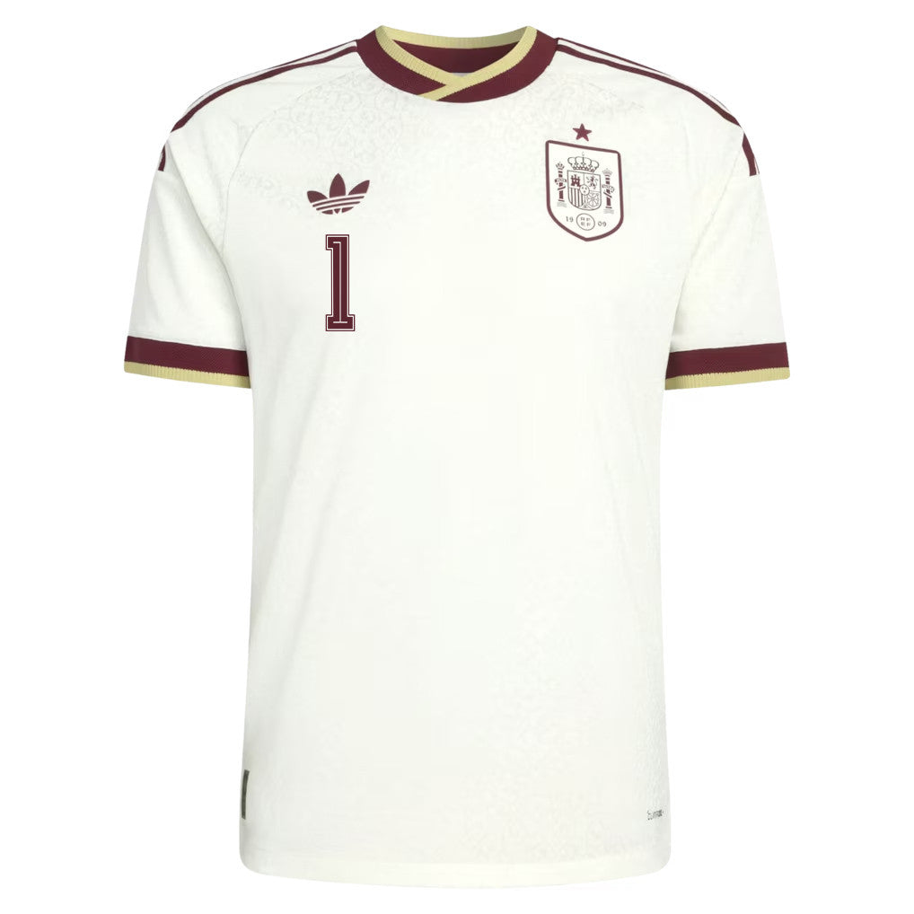 Unai Simón 1 Spain National Team 2026 Away Jersey - White, Men