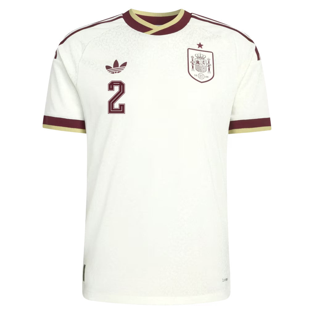 Pedro Porro 2 Spain National Team 2026 Away Jersey - White, Men