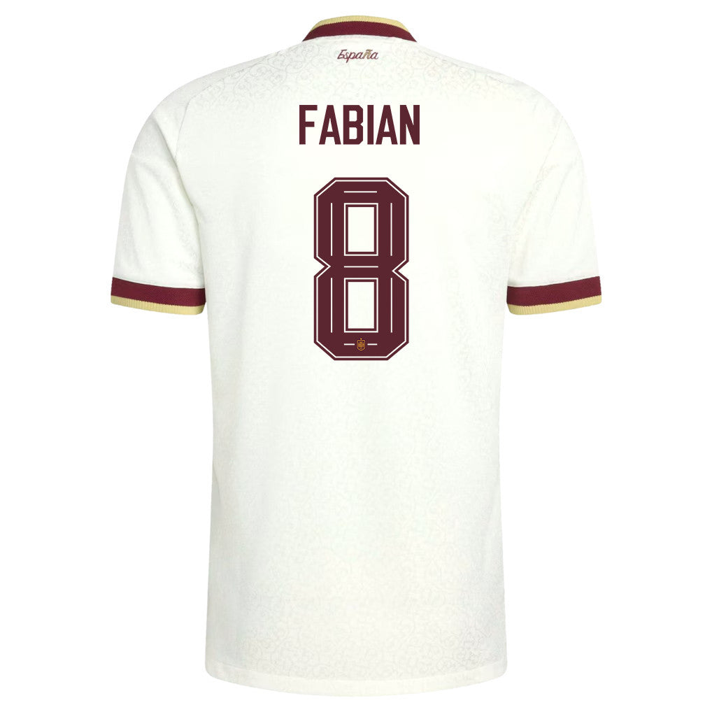 Fabián Ruiz 8 Spain National Team 2026 Away Jersey - White, Men