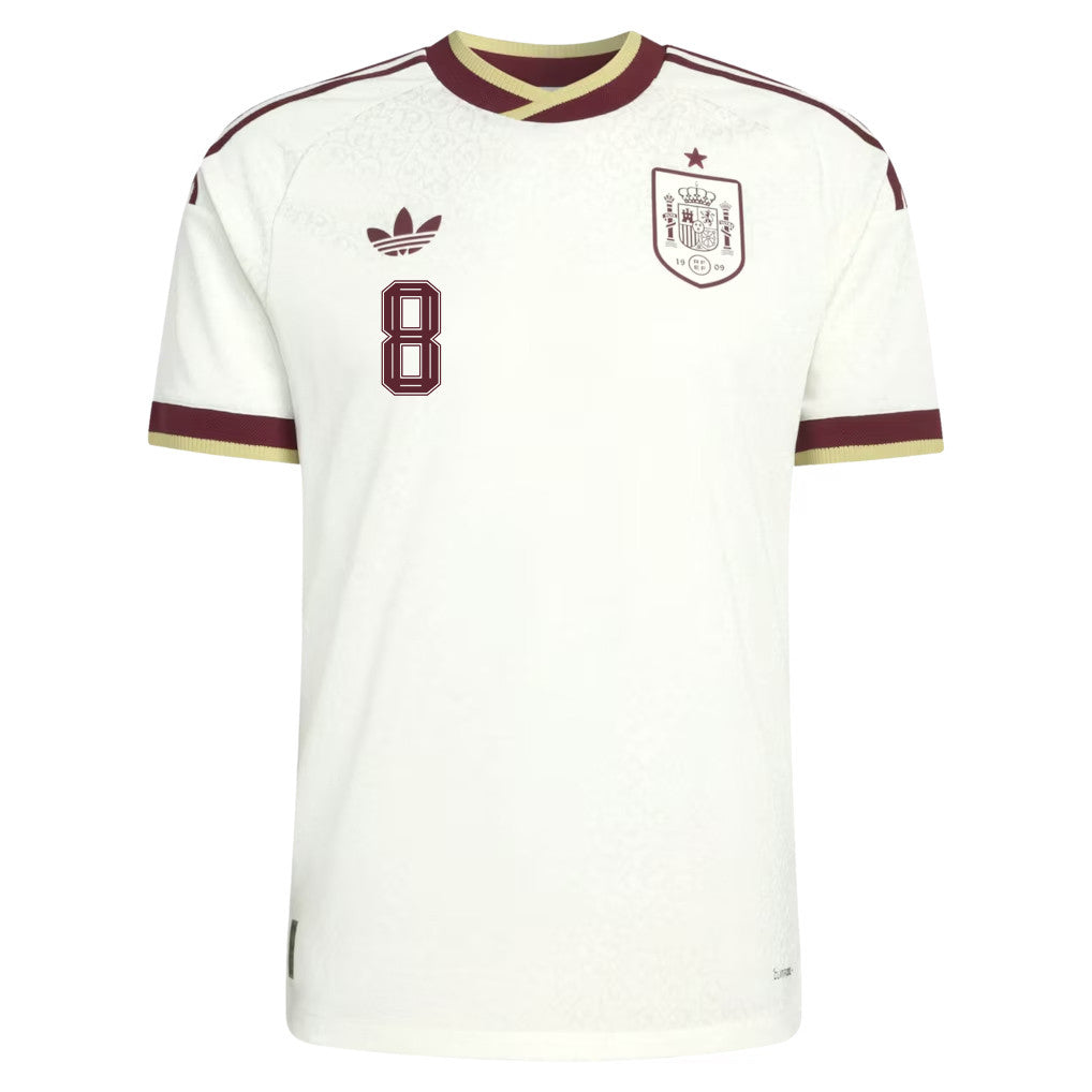 Fabián Ruiz 8 Spain National Team 2026 Away Jersey - White, Men