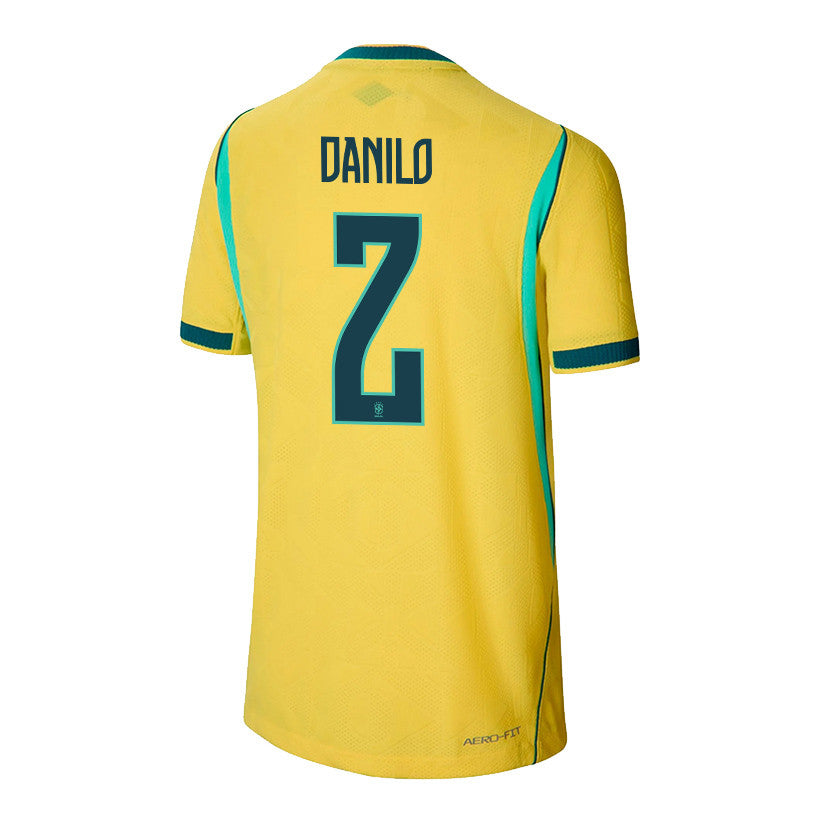 Danilo 2 Youth Brazil National Team 2026 Home Jersey - Yellow
