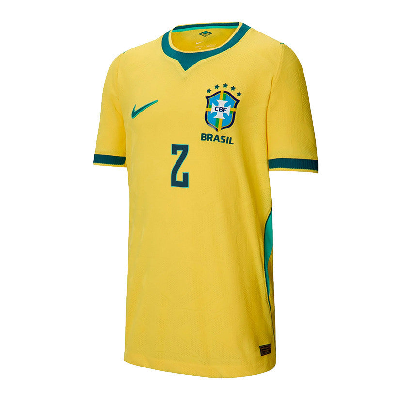 Danilo 2 Youth Brazil National Team 2026 Home Jersey - Yellow