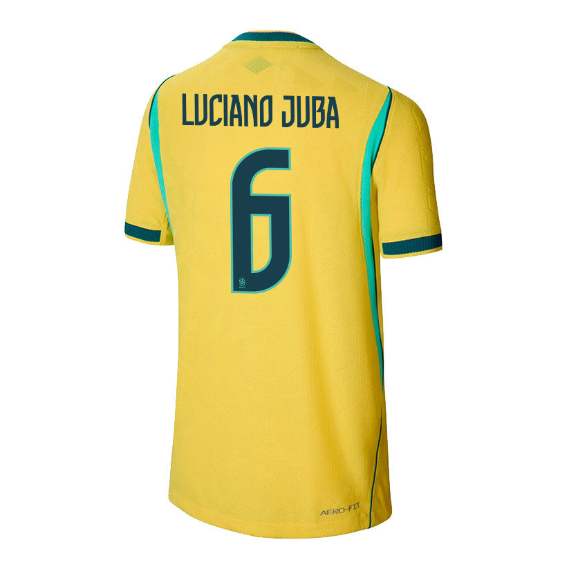 Luciano Juba 6 Youth Brazil National Team 2026 Home Jersey - Yellow