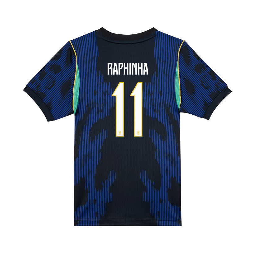 Raphinha 11 Brazil National Team 2026 Youth Away Jersey - Blue
