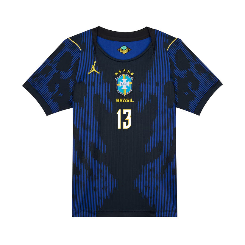 Paulo Henrique 13 Brazil National Team 2026 Youth Away Jersey - Blue