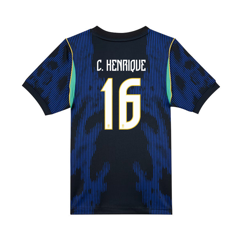 Caio Henrique 16 Brazil National Team 2026 Youth Away Jersey - Blue