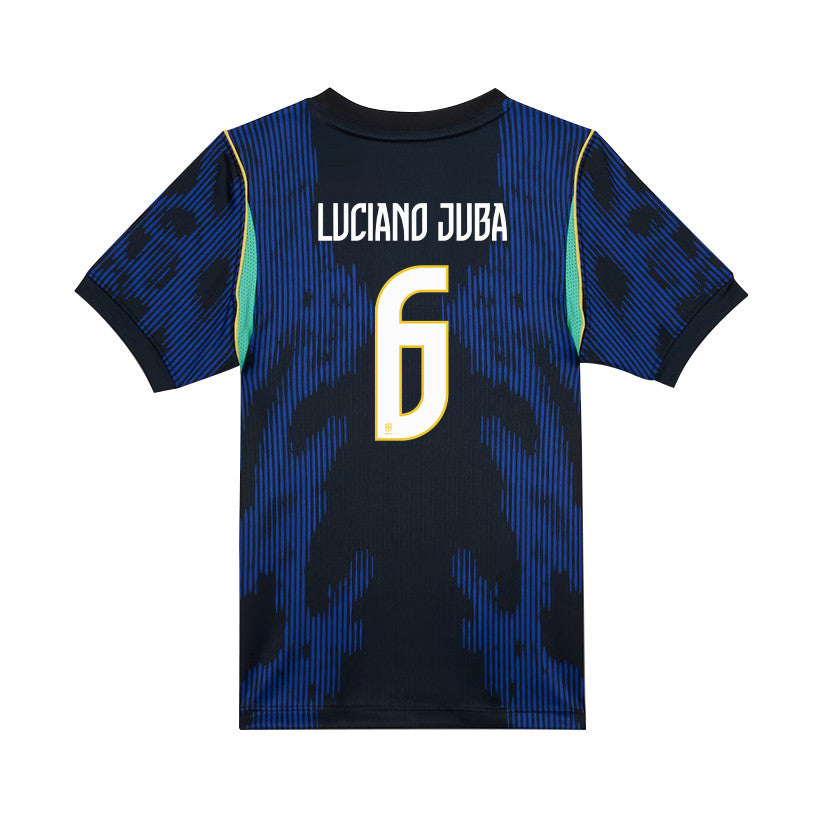 Luciano Juba 6 Brazil National Team 2026 Youth Away Jersey - Blue