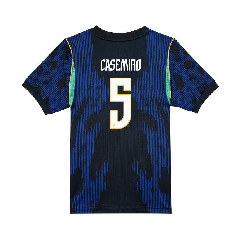 Casemiro 5 Brazil National Team 2026 Youth Away Jersey - Blue