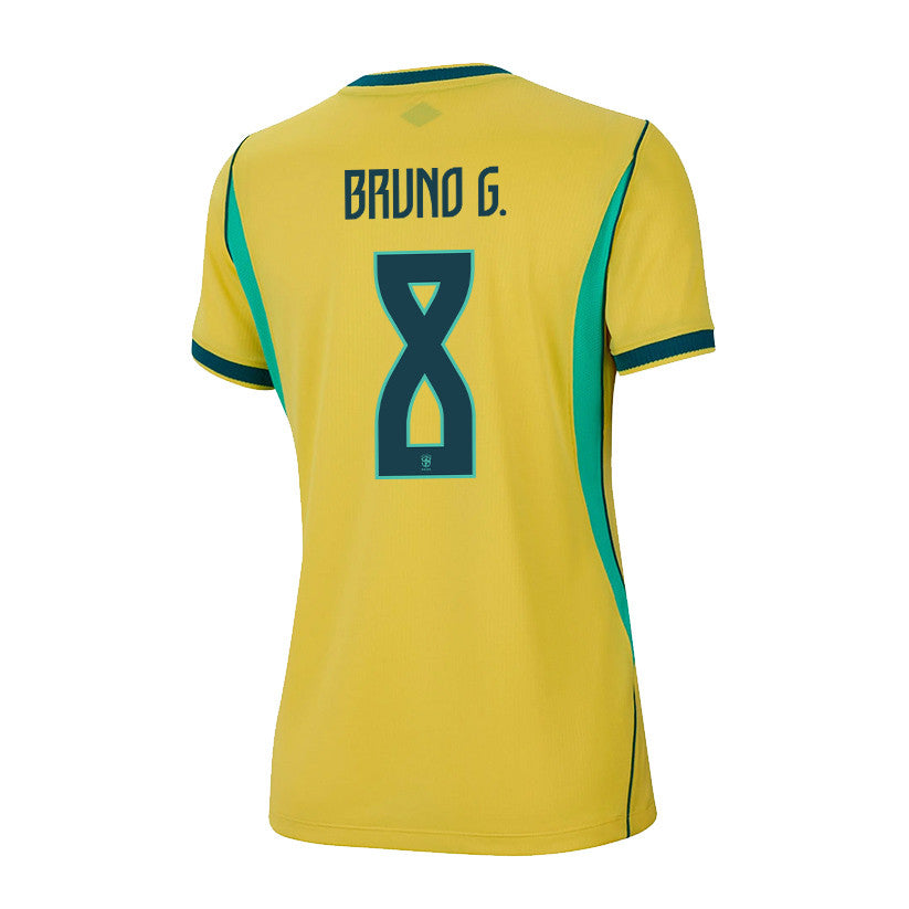 Bruno Guimarães 8 Women's Brazil National Team 2026 Home Jersey - Yellow