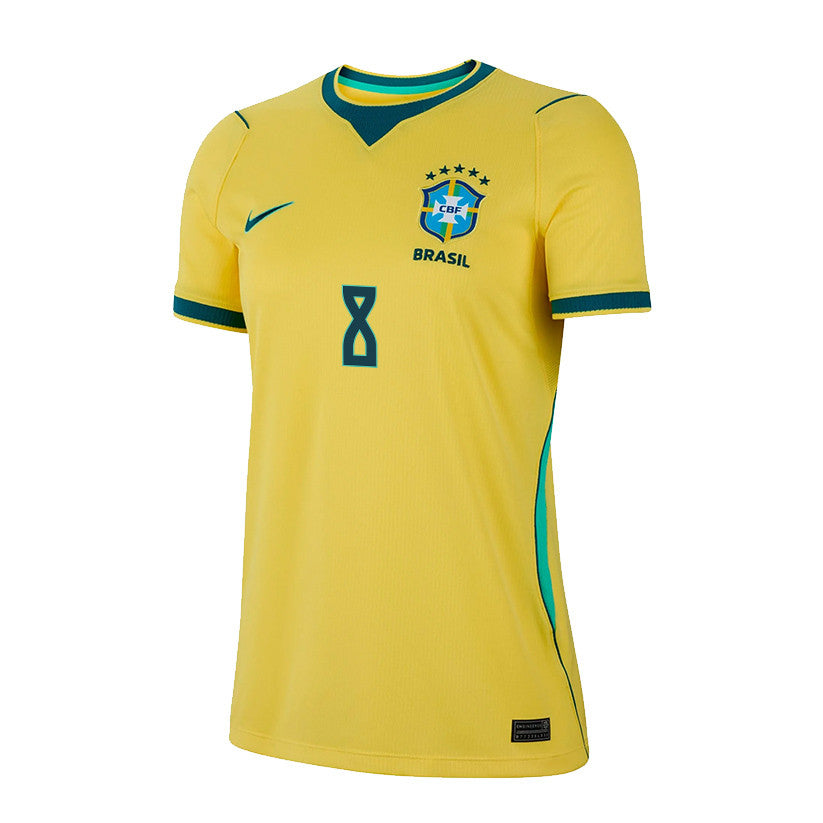 Lucas Paquetá 8 Women's Brazil National Team 2026 Home Jersey - Yellow