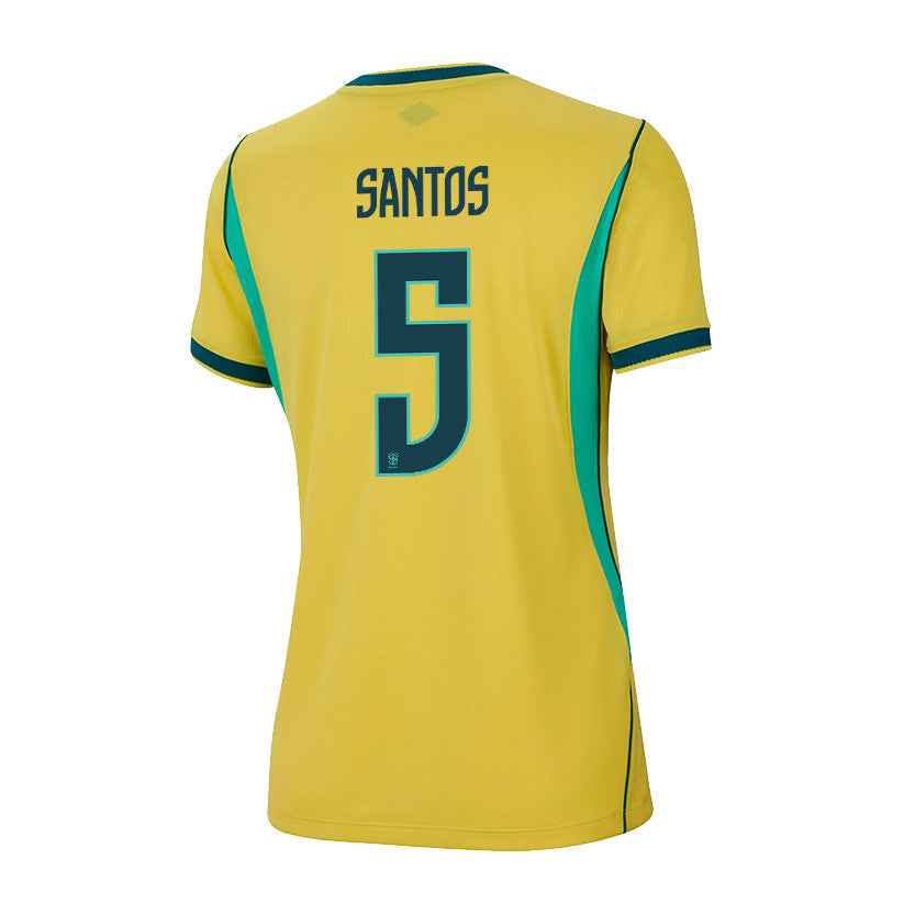 Andrey Santos 5 Women's Brazil National Team 2026 Home Jersey - Yellow