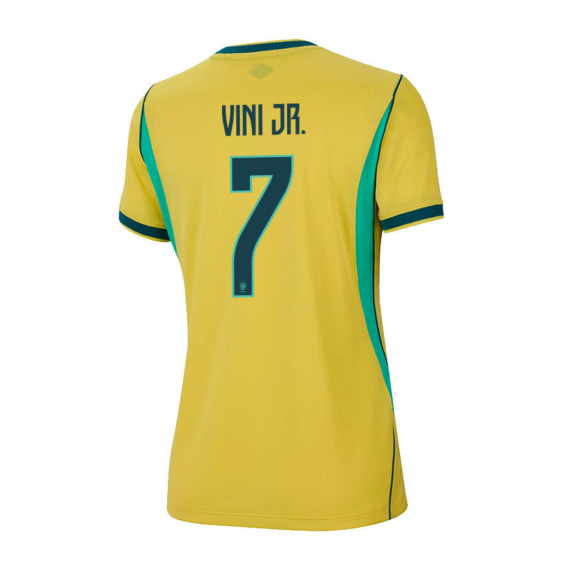 Vinícius Júnior 7 Women's Brazil National Team 2026 Home Jersey - Yellow
