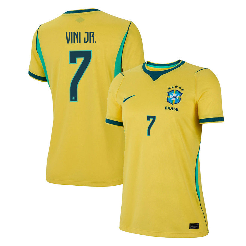 Vinícius Júnior 7 Women's Brazil National Team 2026 Home Jersey - Yellow