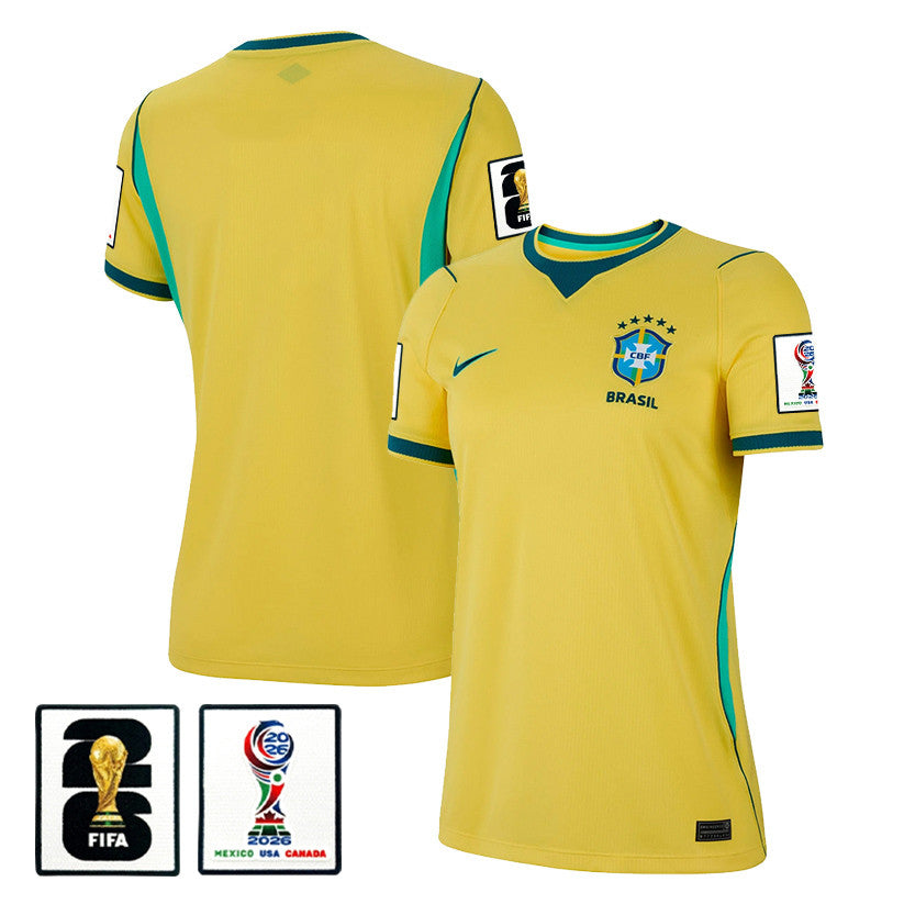 Brazil National Team 2026 Women's Home Jersey - Yellow