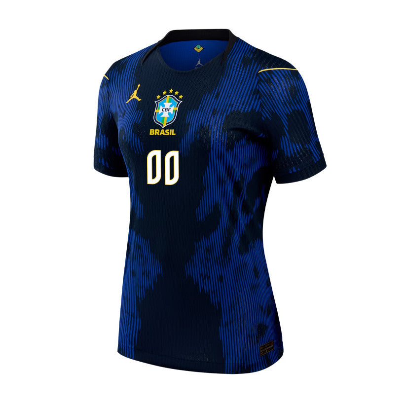 Brazil National Team 2026 Women's Personalized Away Jersey - Blue