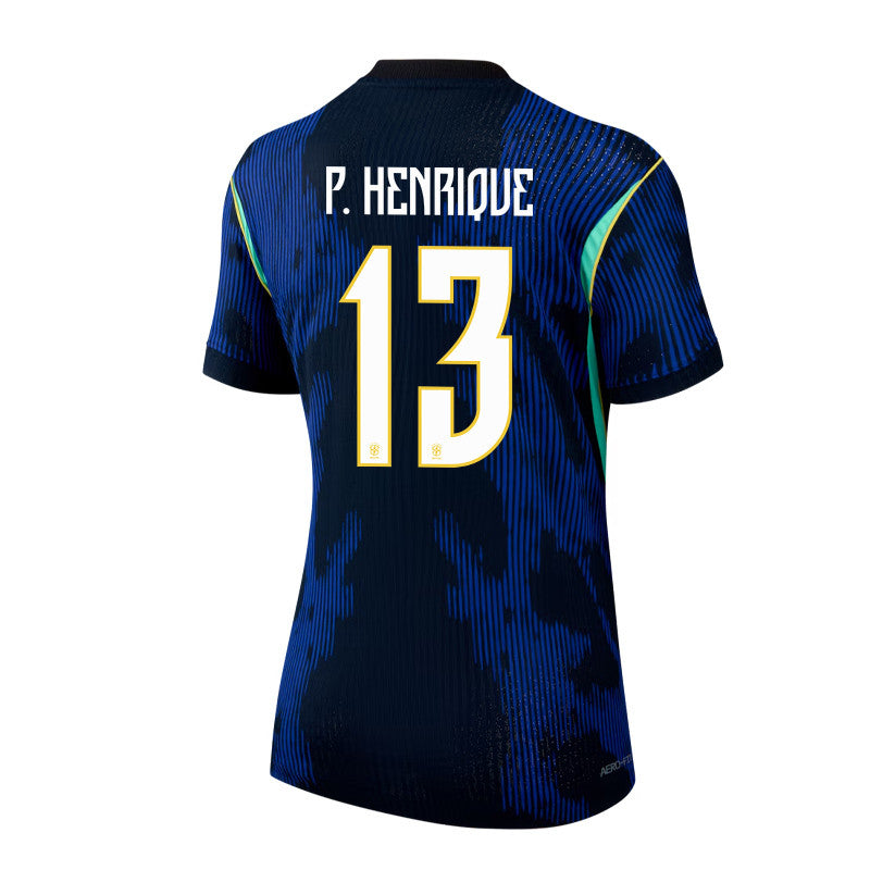 Paulo Henrique 13 Brazil National Team 2026 Women's Away Jersey - Blue