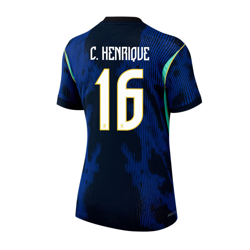 Caio Henrique 16 Women's Brazil National Team 2026 Away Jersey - Blue
