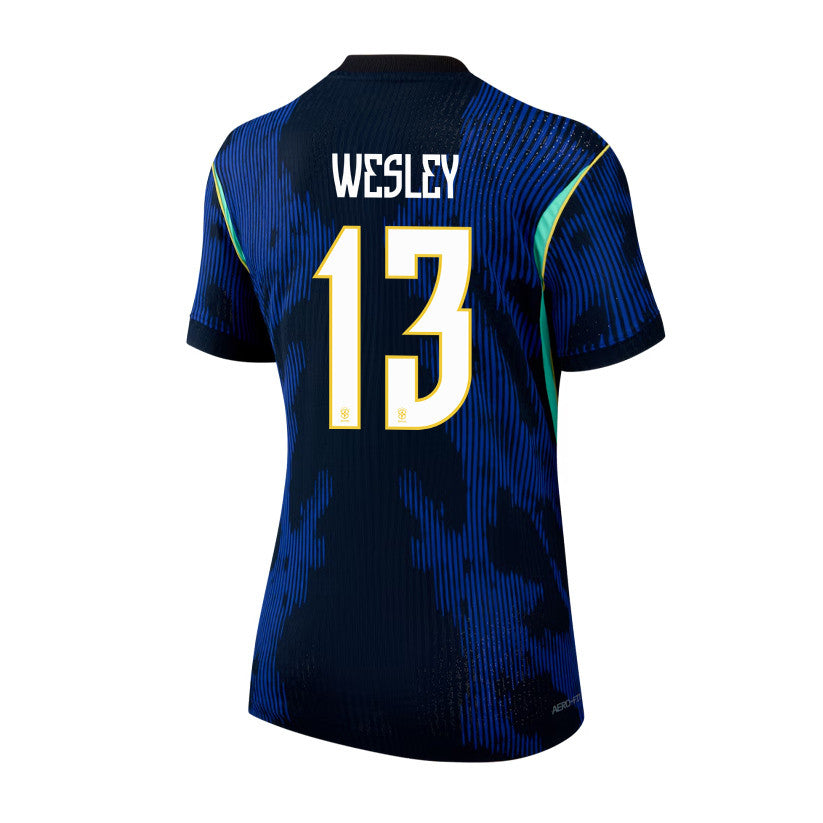 Wesley França 13 Women's Brazil National Team 2026 Away Jersey - Blue