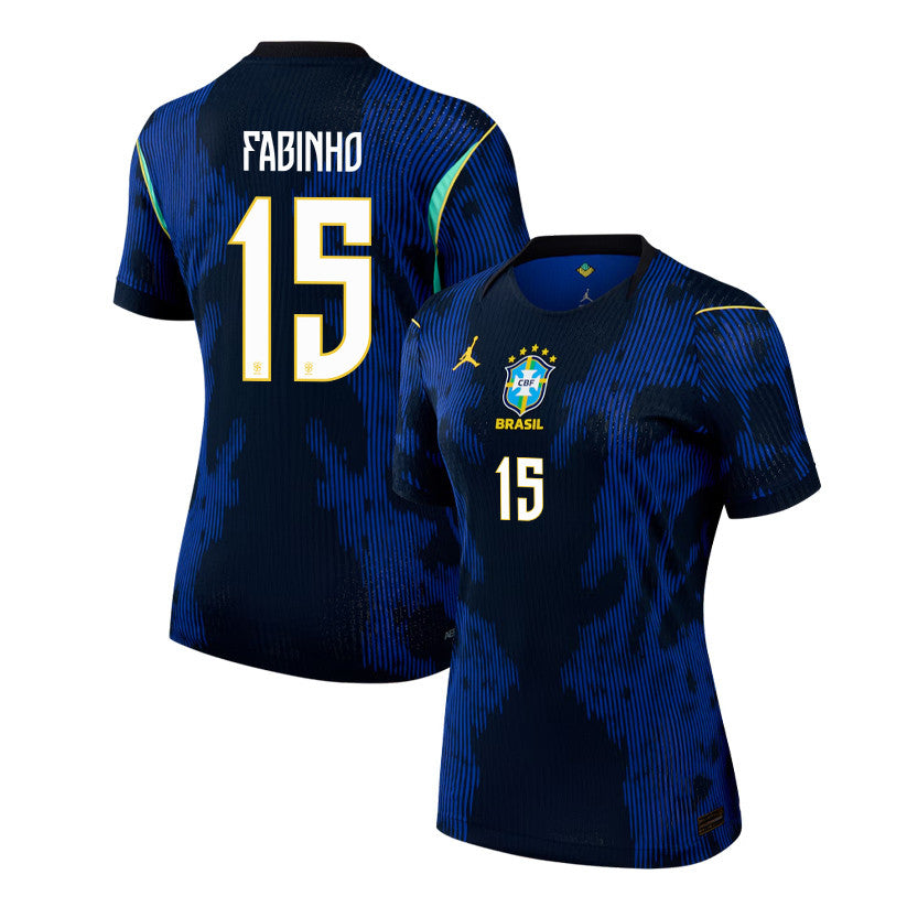 Fabinho 15 Brazil National Team 2026 Women's Away Jersey - Blue